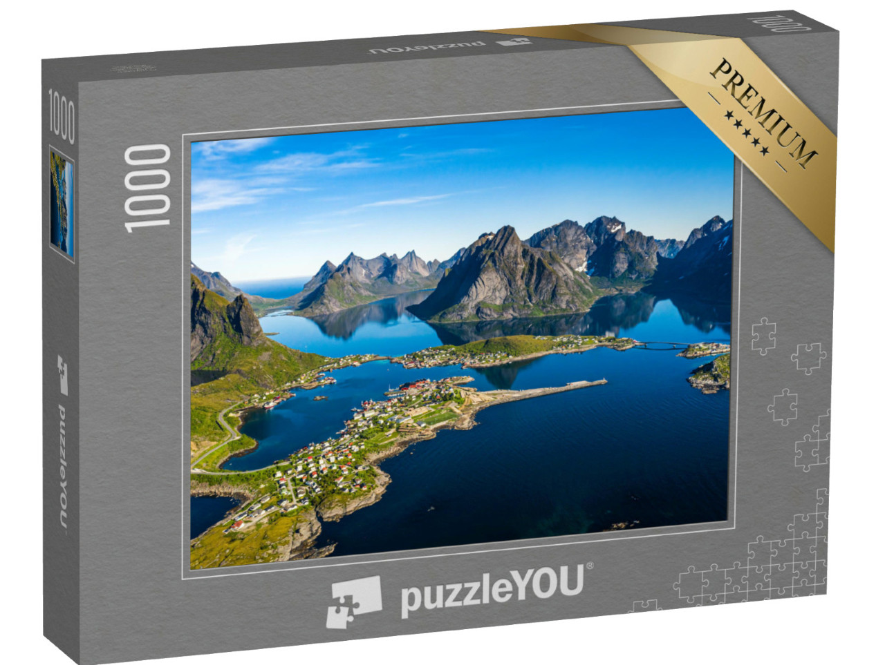 Puzzle de 1000 pièces « Lofoten, archipel de la région du Nordland, Norvège »
