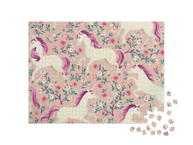 Puzzle de 1000 pièces « Licorne vintage »