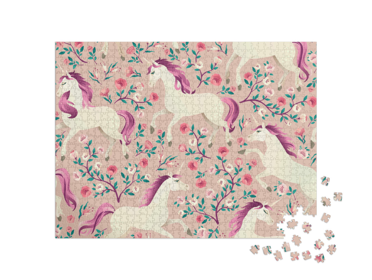 Puzzle de 1000 pièces « Licorne vintage »