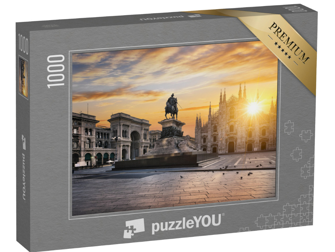 Puzzle de 1000 pièces « Duomo au lever du soleil, Milan, Europe »