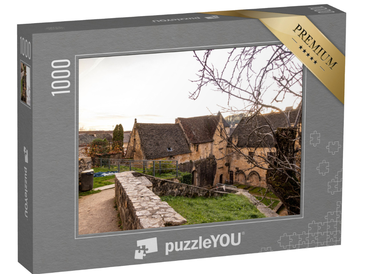 Puzzle de 1000 pièces « Sarlat la Caneda est une ancienne cité médiévale du Périgord Noir, en Dordogne, France. »