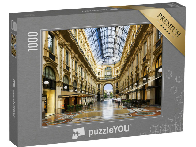 Puzzle de 1000 pièces « Dôme en verre de la Galleria Vittorio Emanuele à Milan, Italie »