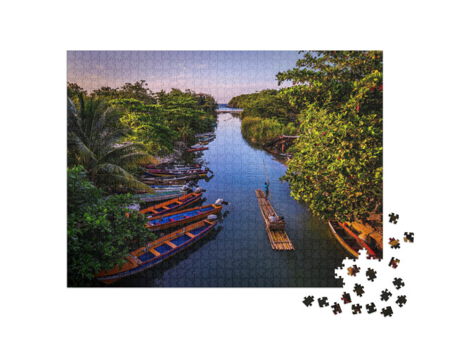 Puzzle de 1000 pièces « Rafting sur la White River à St. Ann, Jamaïque »
