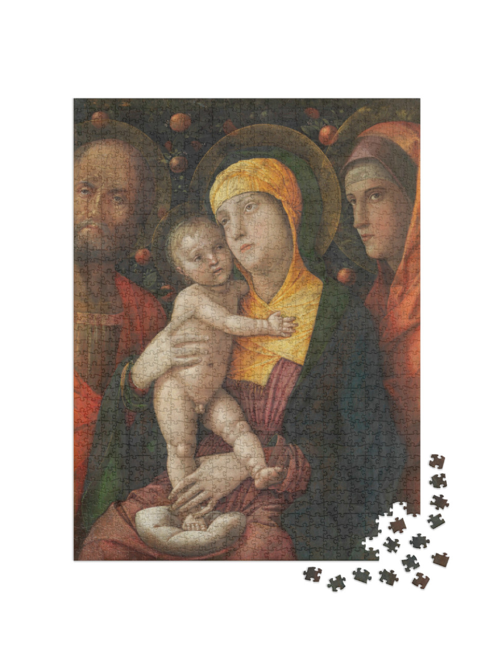 Puzzle de 1000 pièces « Andrea Mantegna - La Sainte Famille avec Sainte Marie-Madeleine »