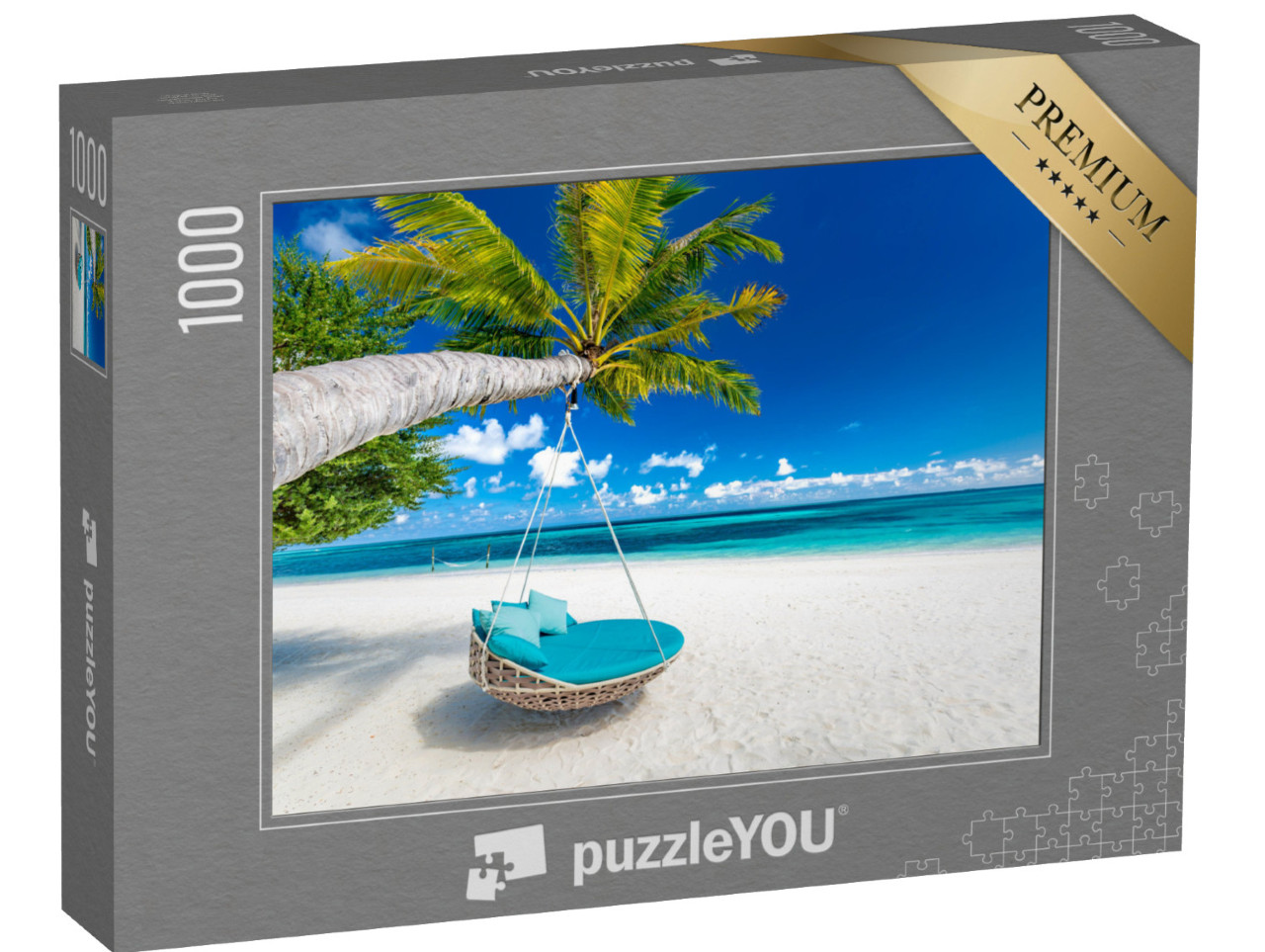 Puzzle de 1000 pièces « Paysage d'été avec hamac »