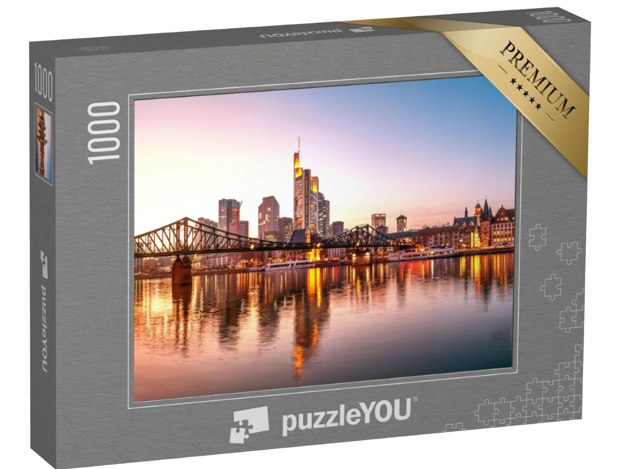 Puzzle de 1000 pièces « Eisener Steg, Francfort-sur-le-Main, Allemagne »