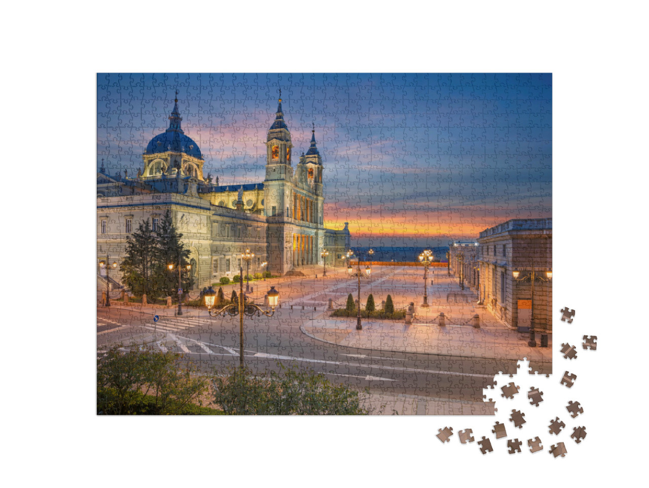Puzzle de 1000 pièces « Santa Maria la Real de La Almudena, Madrid, Espagne »