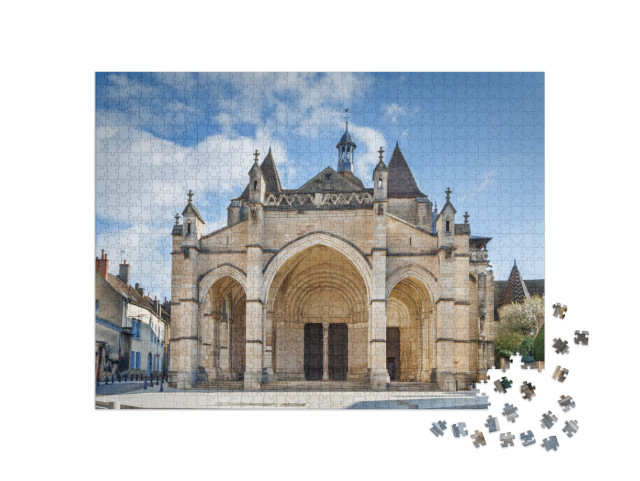 Puzzle de 1000 pièces « Basilique Notre-Dame de Beaune »