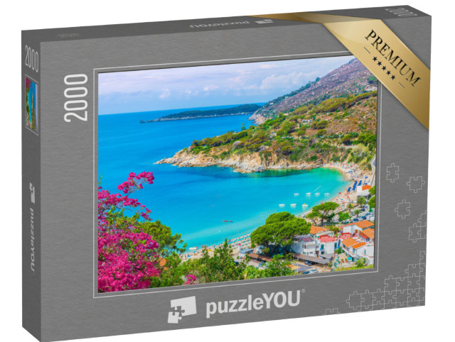 Puzzle de 2000 pièces « Vue sur la plage de Cavoli, Île d'Elbe, Toscane, Italie »