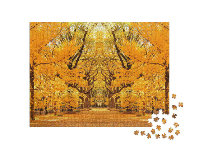 Puzzle de 1000 pièces « Central Park Herbst à Midtown Manhattan New York City »