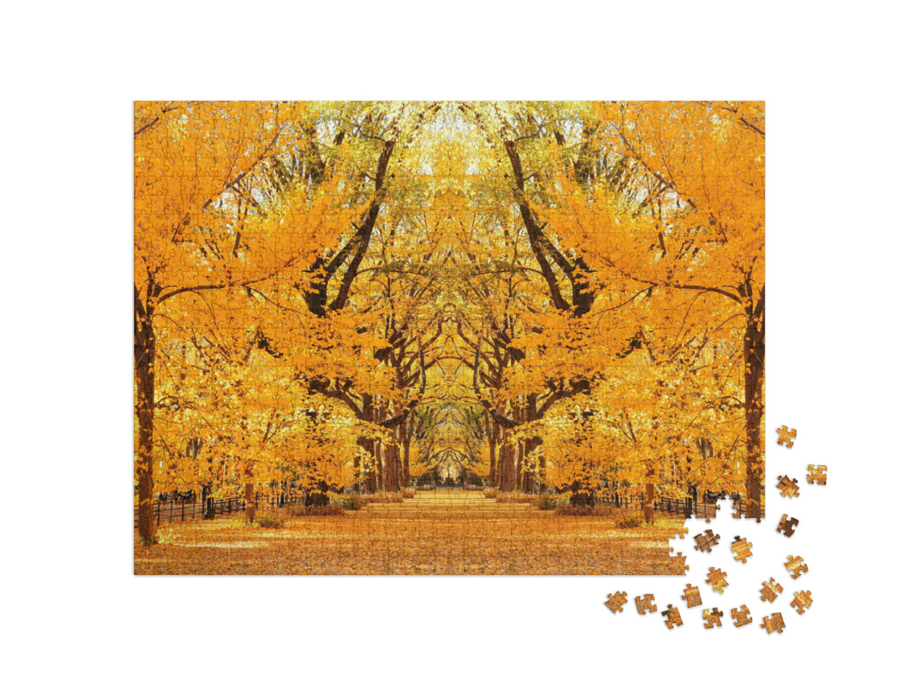 Puzzle de 1000 pièces « Central Park Herbst à Midtown Manhattan New York City »