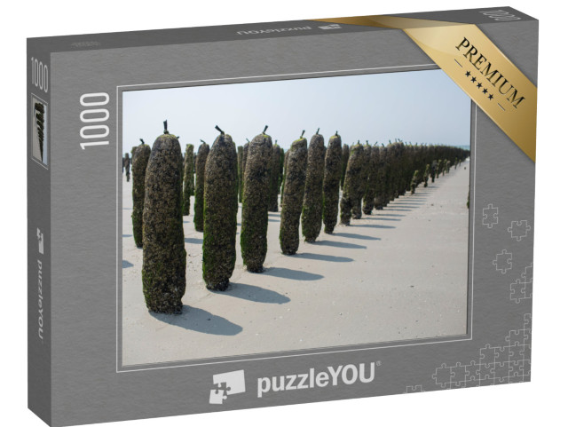 Puzzle de 1000 pièces « La mytiliculture à Saint-Quentin-en-Tourmont, Somme, Hauts-de-France »