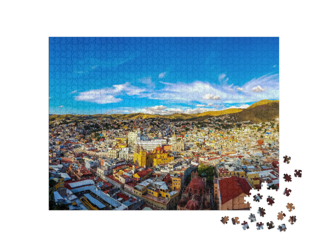 Puzzle de 1000 pièces « Le beau paysage de Guanajuato »