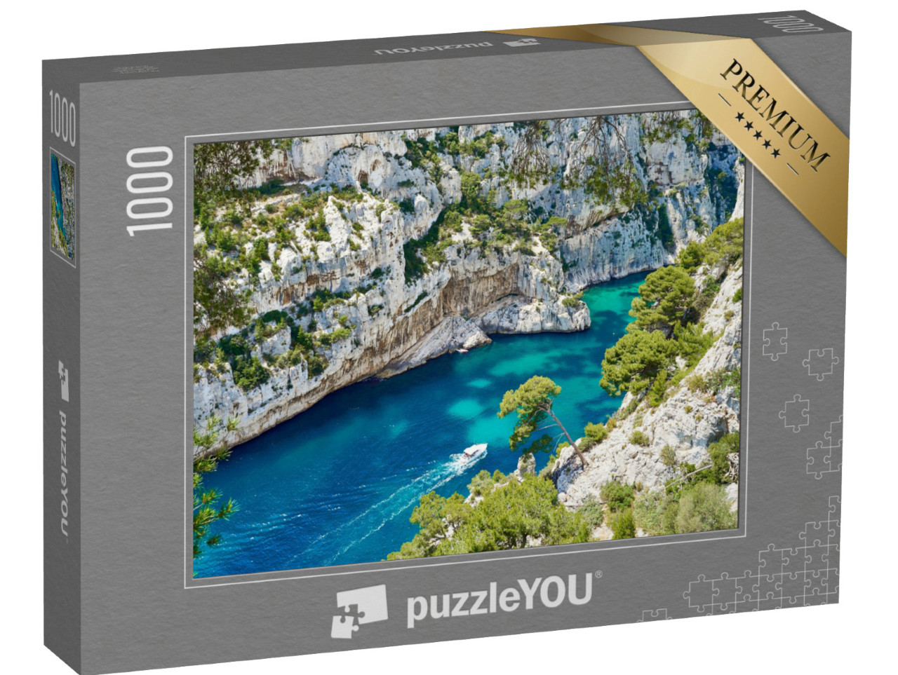 Puzzle de 1000 pièces « Calanque "d'En-Vau" dans le Parc national des Calanques, près de Marseille en Provence »