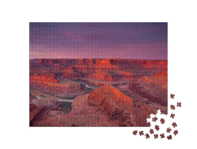 Puzzle de 1000 pièces « Magnifique vue de Dead Horse Point au lever du soleil, États-Unis »