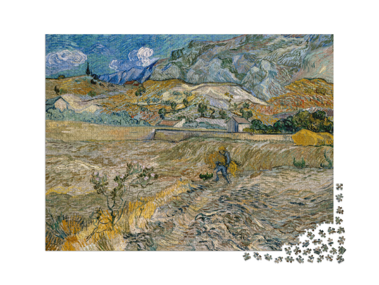 Puzzle de 2000 pièces « Vincent van Gogh - Paysage à Saint-Rémy »
