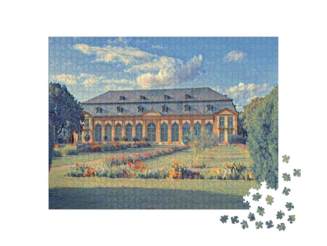 Puzzle de 1000 pièces « dans le style de Paul-Cezanne - Altes Haus à Darmstadt, Hesse, Allemagne »
