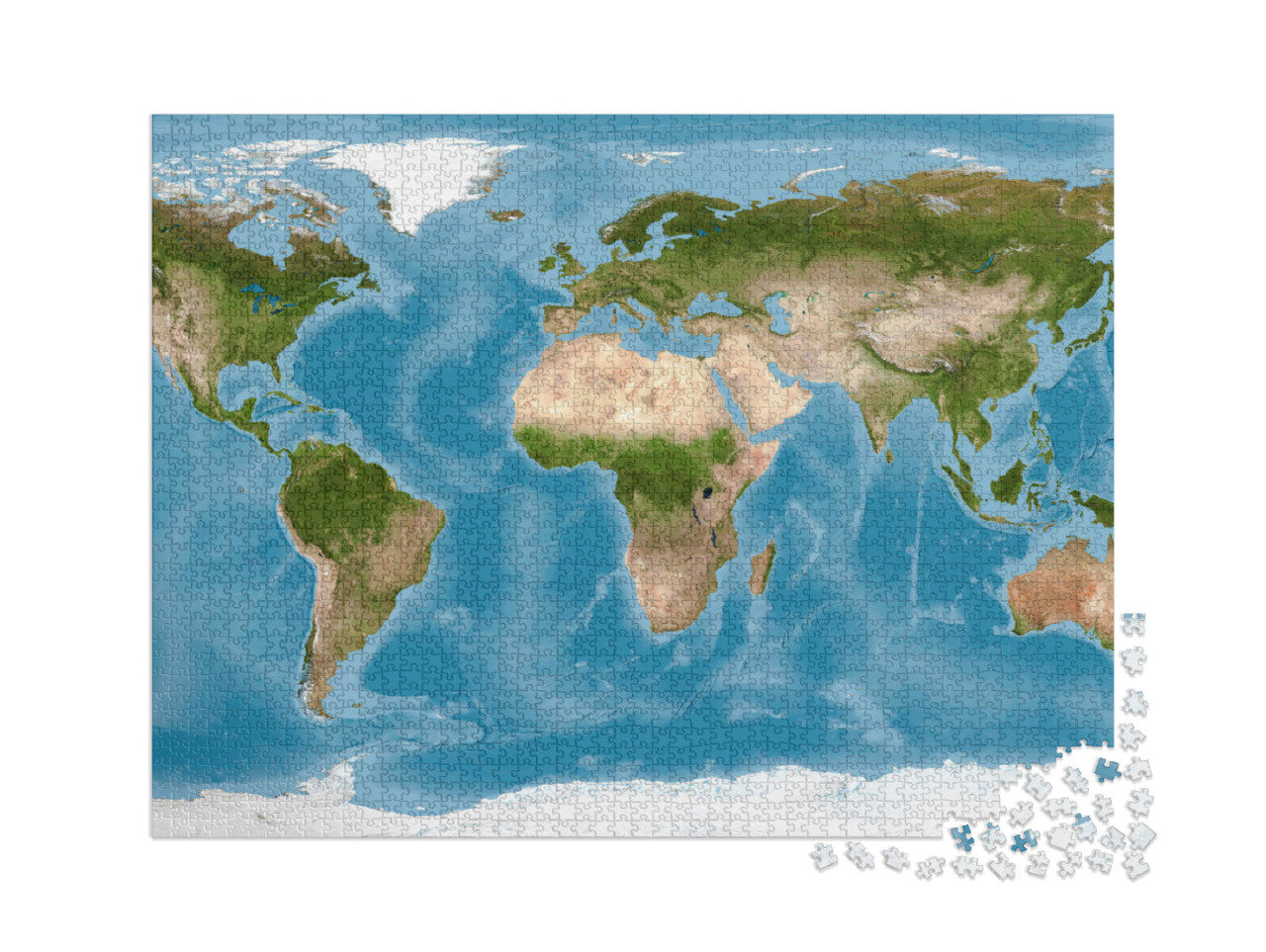 Puzzle de 2000 pièces « Carte du monde »