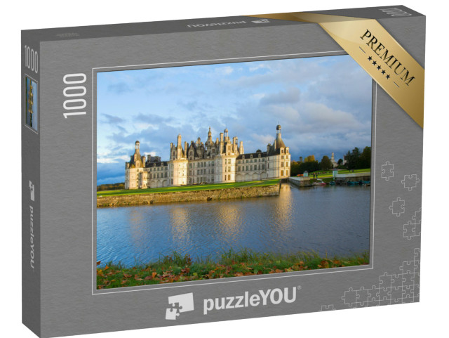 Puzzle de 1000 pièces « Château de Chambord au coucher du soleil, Pays-de-la-Loire, France »
