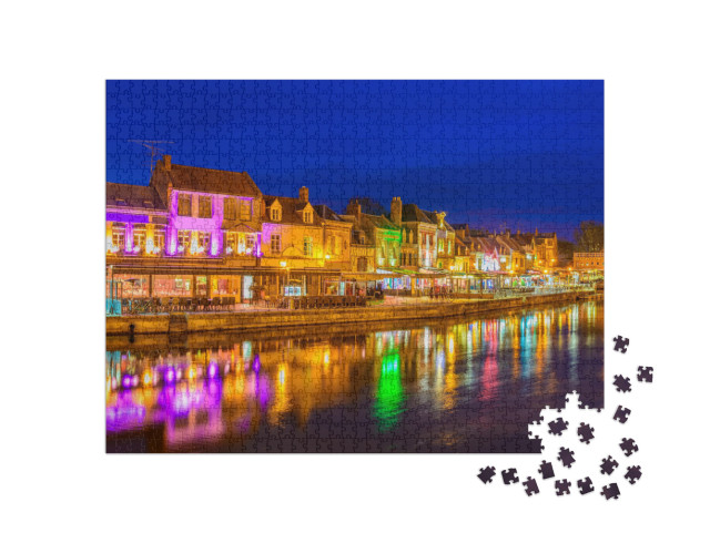 Puzzle de 1000 pièces « Amiens de nuit »