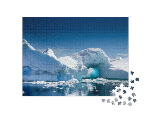 Puzzle de 1000 pièces « Iceberg dans la baie de Pleneau, Port Charcot, Antarctique »