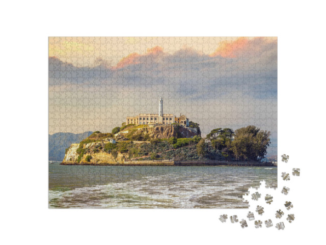 Puzzle de 1000 pièces « L'île d'Alcatraz à San Francisco, États-Unis »