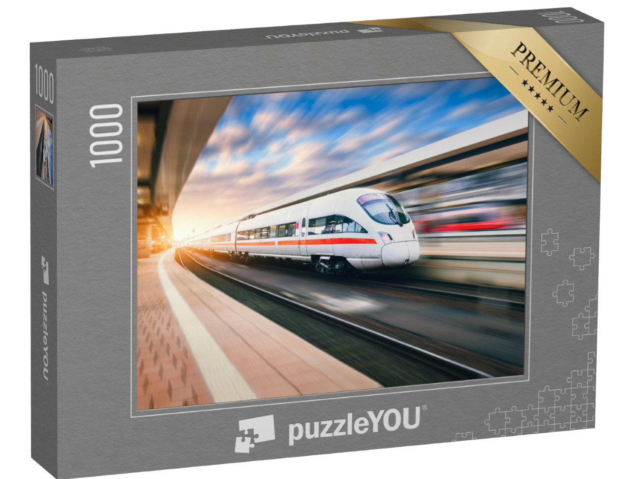 Puzzle de 1000 pièces « ICE lors de son passage en gare »