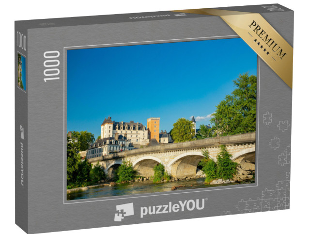 Puzzle de 1000 pièces « Pau, France, vue du château sur la rivière »