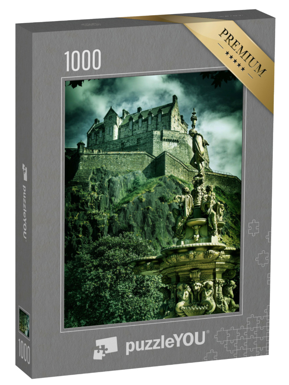 Puzzle de 1000 pièces « Photo du château d'Édimbourg, »