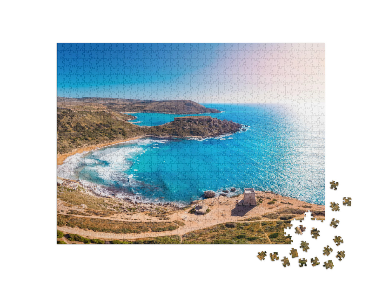 Puzzle de 1000 pièces « Golden Bay à Malte »