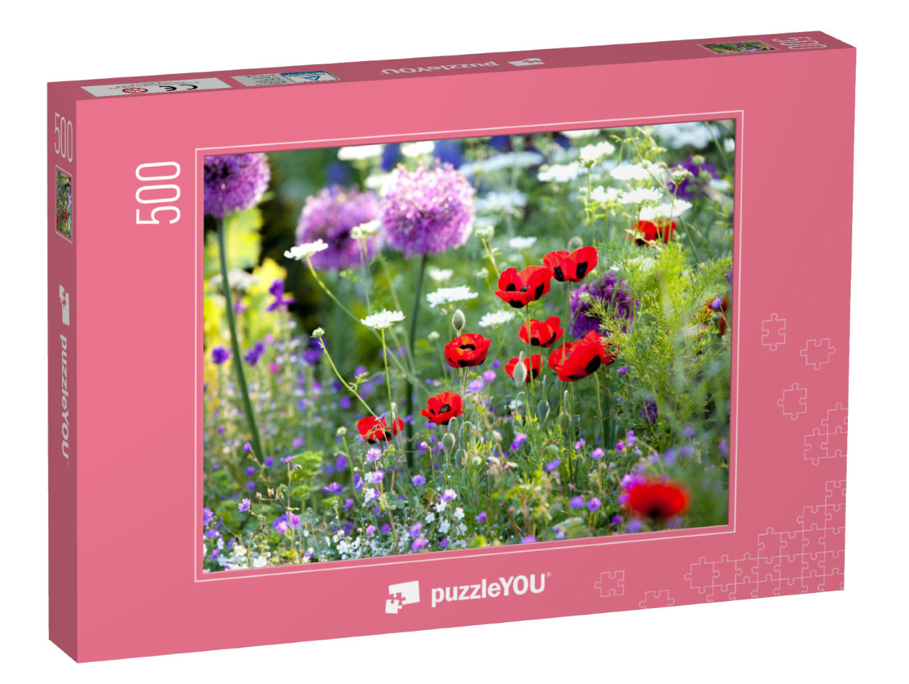 Puzzle de 500 pièces « Jardin de fleurs sauvages inondé de soleil »