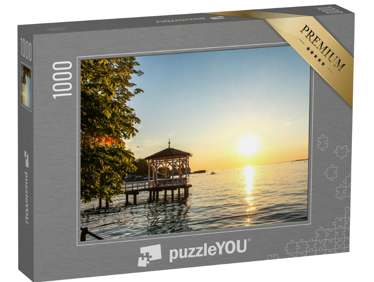 Puzzle de 1000 pièces « Vue sur le lac de Constance près de Bregenz »