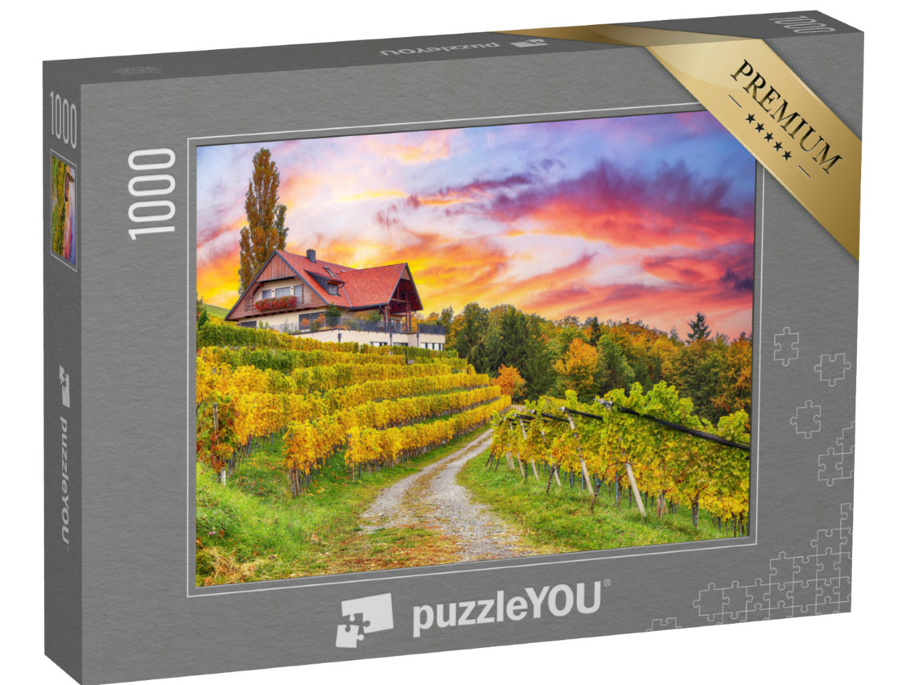 Puzzle de 1000 pièces « Un paysage de vignobles de rêve dans le sud de la Styrie »
