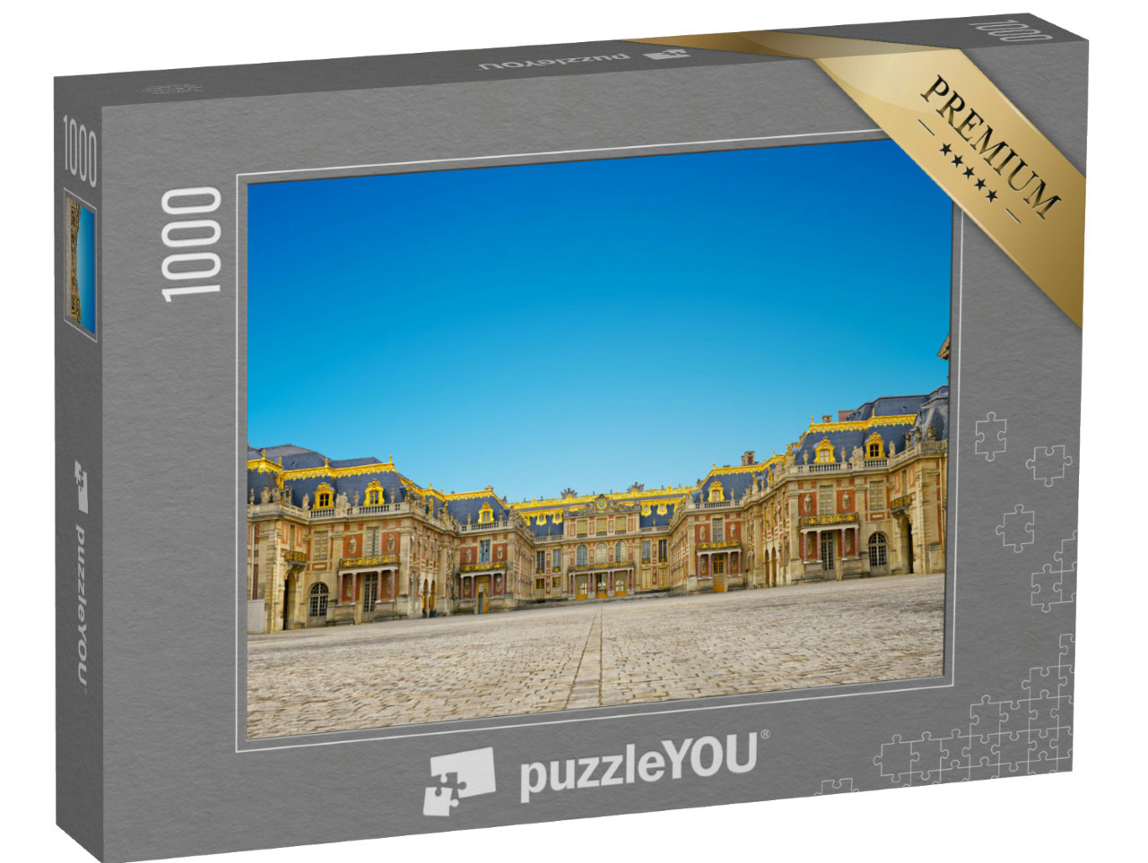 Puzzle de 1000 pièces « Entrée du château de Versailles, symbole du pouvoir du roi Louis XIV »
