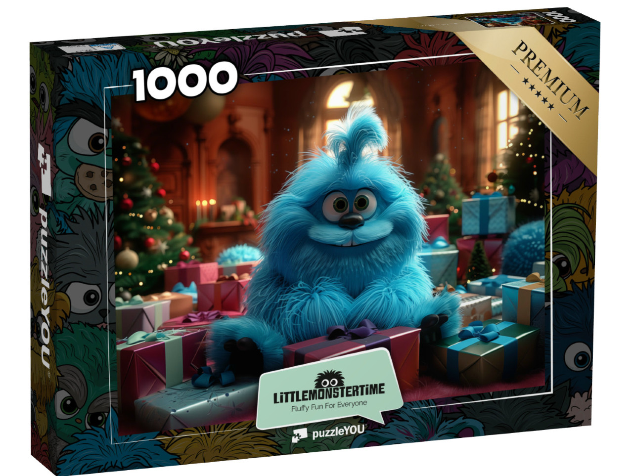 Puzzle de 1000 pièces « LITTLEMONSTERTIME: Jolly – Noël »