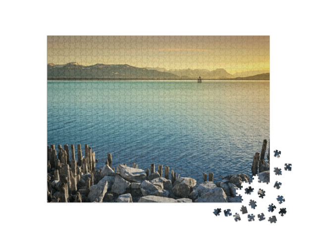 Puzzle de 1000 pièces « Impression du lac de Constance et des Alpes »