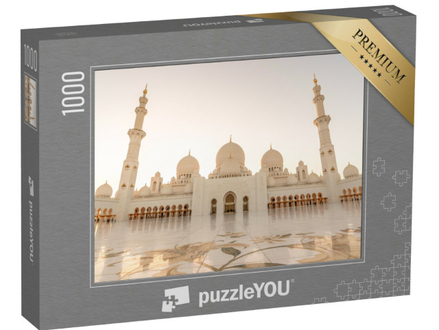 Puzzle de 1000 pièces « Grande mosquée Sheikh Zayed à Abu Dhabi, Émirats arabes unis »
