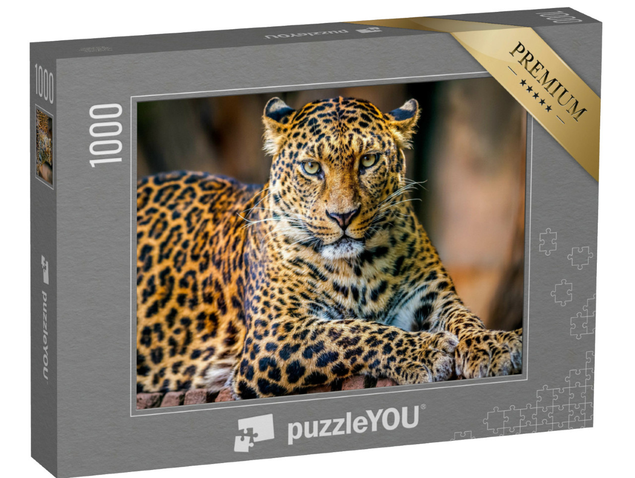 Puzzle de 1000 pièces « Portrait d'un léopard »