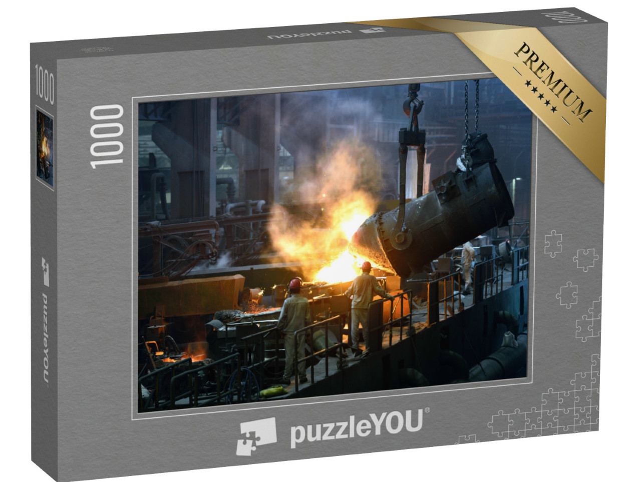 Puzzle de 1000 pièces « Atelier d'une usine de fer et d'acier »
