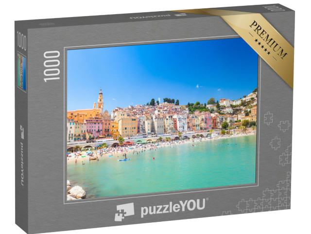 Puzzle de 1000 pièces « Menton, Méditerranée sur la Côte d'Azur en France »