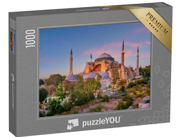 Puzzle de 1000 pièces « Belle vue sur Sainte-Sophie à Istanbul, Turquie »