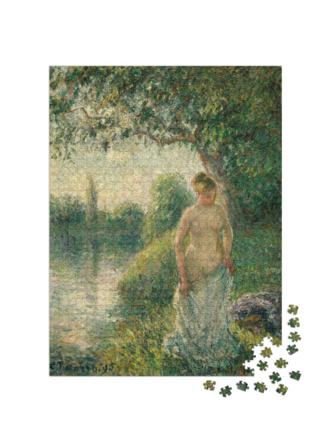 Puzzle de 1000 pièces « Camille Pissarro - Le baigneur »