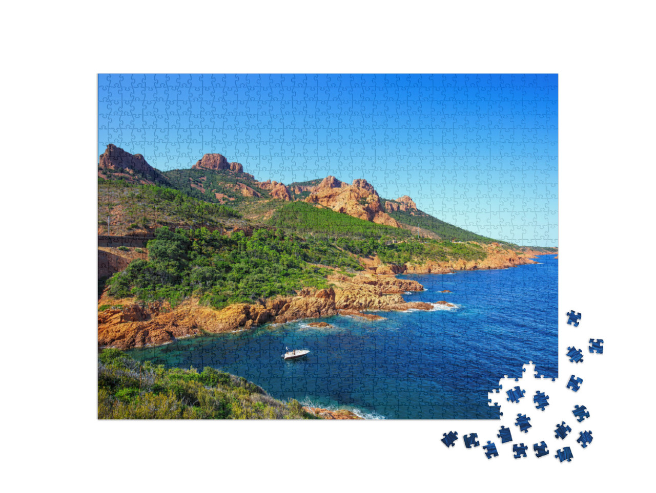Puzzle de 1000 pièces « Esterel méditerranéen près de Cannes Saint Raphael, Provence »