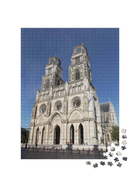 Puzzle de 1000 pièces « Cathédrale Sainte-Croix, Orléans, Centre-Val de Loire, France »