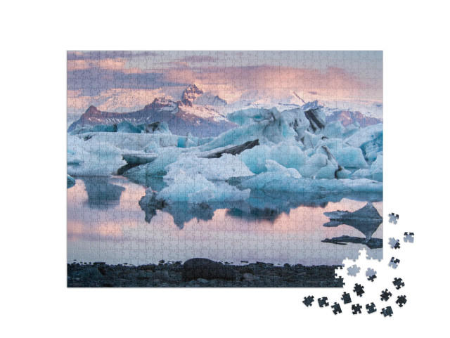 Puzzle de 1000 pièces « Lagune glaciaire Jokulsarlon, Islande »