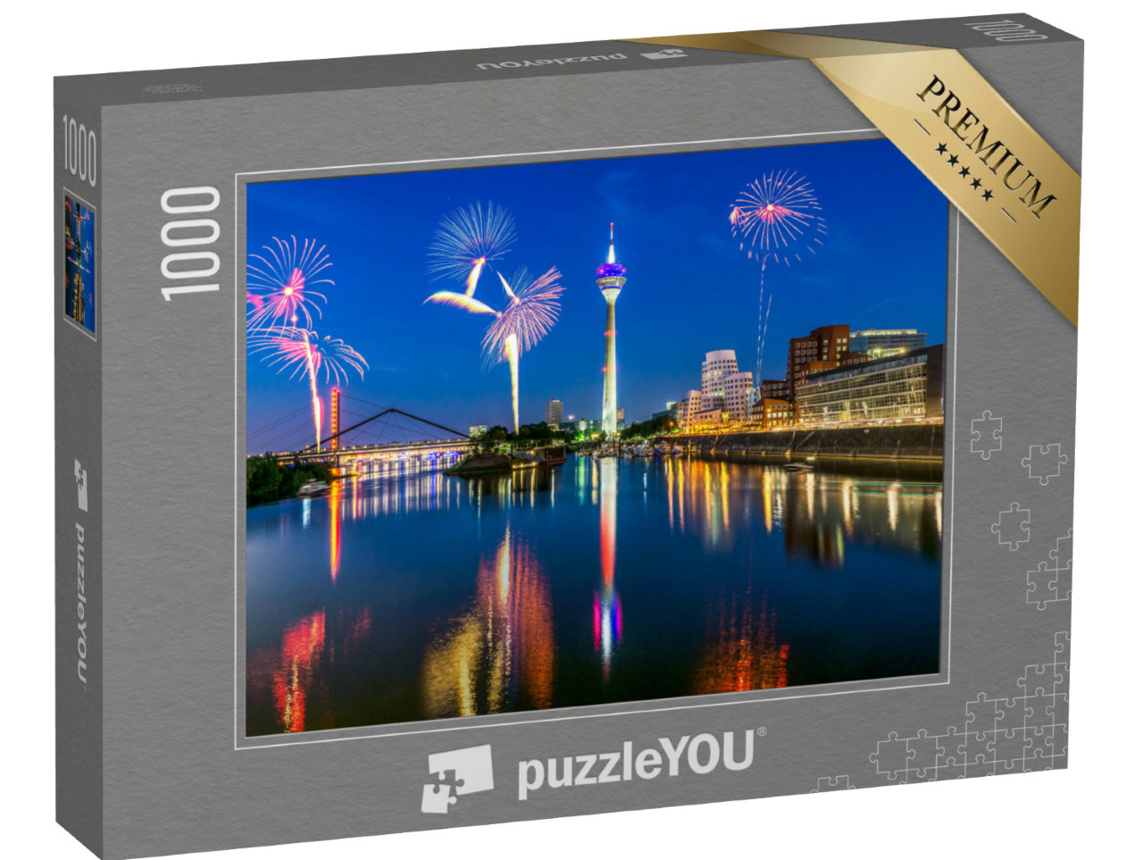 Puzzle de 1000 pièces « Feux d'artifice de la Journée japonaise, Düsseldorf »