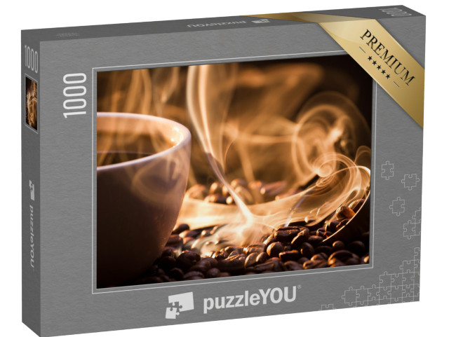 Puzzle de 1000 pièces « L'odeur des grains de café fraîchement torréfiés »