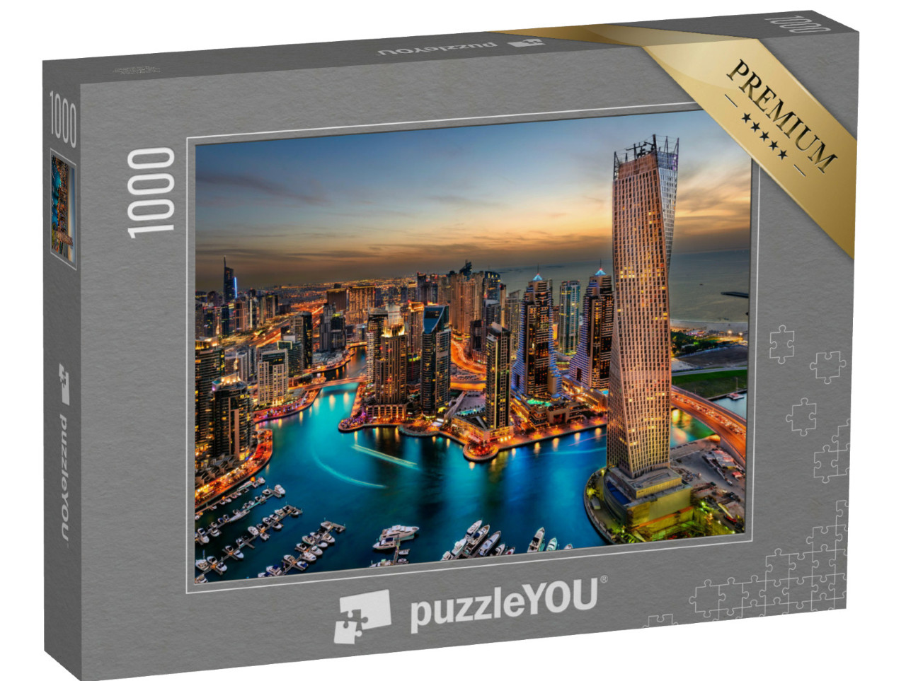 Puzzle de 1000 pièces « La beauté du port vue d'en haut »