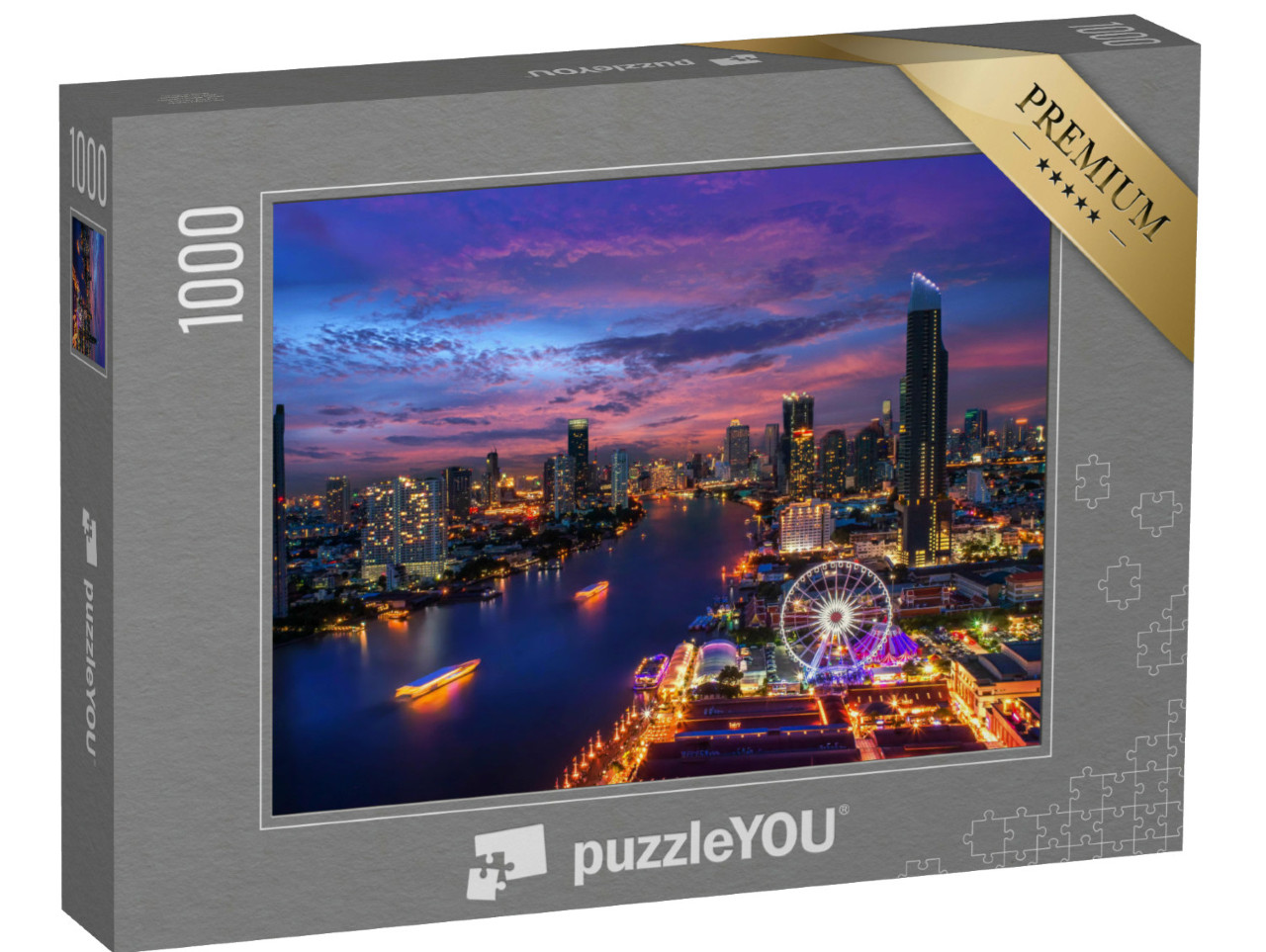 Puzzle de 1000 pièces « Bangkok de nuit »