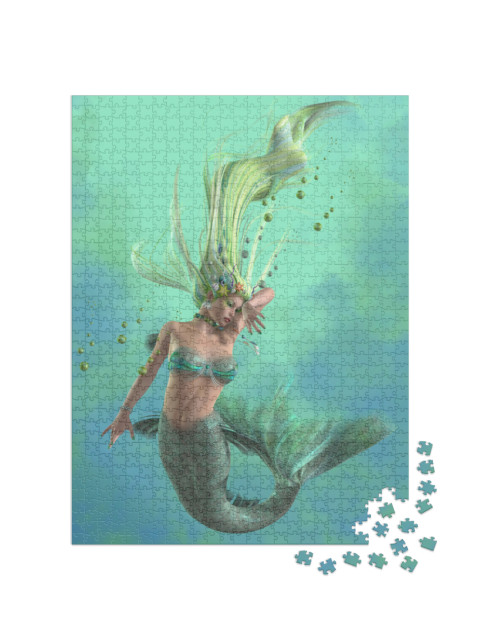 Puzzle de 1000 pièces « La sirène, une créature mythique et mystique »